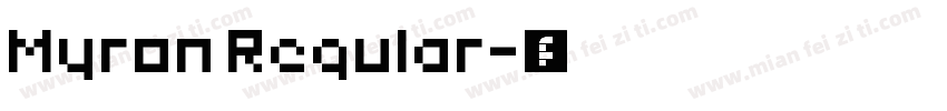Myron Regular字体转换